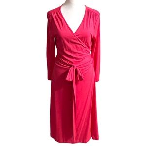 NWT Banana Republic Fuschia Wrap Dress, Size M